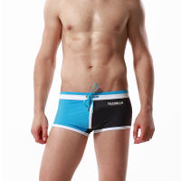 Fashion Colorblock Boxer Swimming Trunks Mens Seobean Mens Swimming Trunks Foreign Trade Swimming Trunks Wholesale