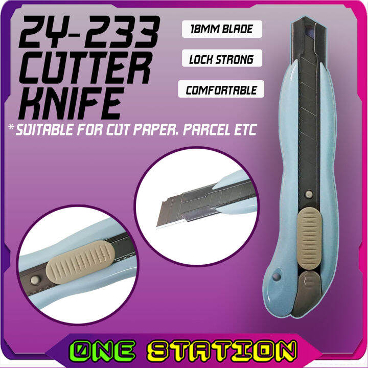 ZY233 Cutter Knife Paper Cutter Knife Parcel Knife Heavy Duty Cutter