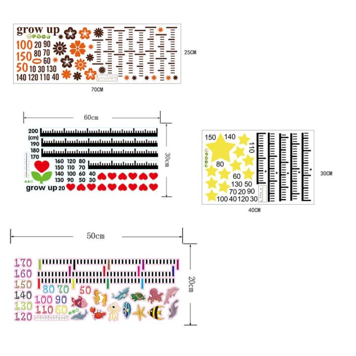 24-home-accessories-การ์ตูนความสูงวัดผนังสติ๊กเกอร์สำหรับห้องเด็กการเจริญเติบโตของเด็กไม้บรรทัดสติ๊กเกอร์วัดการเจริญเติบโตแผนภูมิโรงเรียน-d-ecals-เนอสเซอรี่ห้องนอน