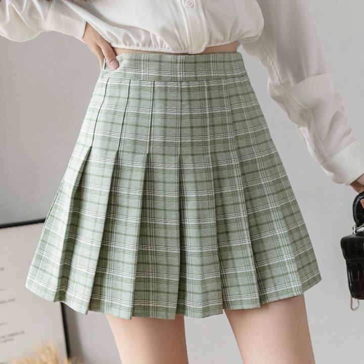 cc-skirts-waist-female-pleated-skirt-ladies-kawaii-woman-short