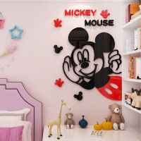 การ์ตูนMickey 3Dอะคริลิคสติกเกอร์ติดผนังเด็ก Sตกแต่งห้องสติ๊กเกอร์ข้างเตียงสติ๊กเกอร์โรงเรียนอนุบาล