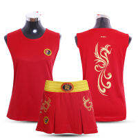 JDUanL Phoneix Kids GirlsWomen Sanda Wushu MMA Boxing Short Skirts+T Shirts Martial Arts Muay Thai Uniforms Fight Outfits DEO