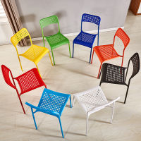 Dining Chair Home Modern Minimalist Dining Room Chair Office Chair Lazy Student Simple Plastic Stool Backrest Training Chair