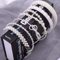 【cw】 2023 Multiple Styles New Fashion Pearls Temperament Hair Band Headband for Accessories Headwear 1