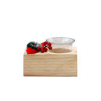 Crytals Long Wood Candleholder Glass Wedding Simplicity Modern Candle Holders Bedroom Figurine Kaarsenhouder Home Decor 50ZT