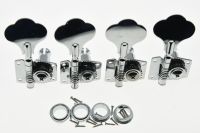 KAISH Chrome Bass Guitar Tuners Tuning Keys Pegs Machine Heads for P Bass J Bass