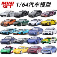 MINIGT 1:64 Porsche BMW Mercedes GTR Bentley Ford alloy car model simulation small-scale diecast toys for boys 1:64