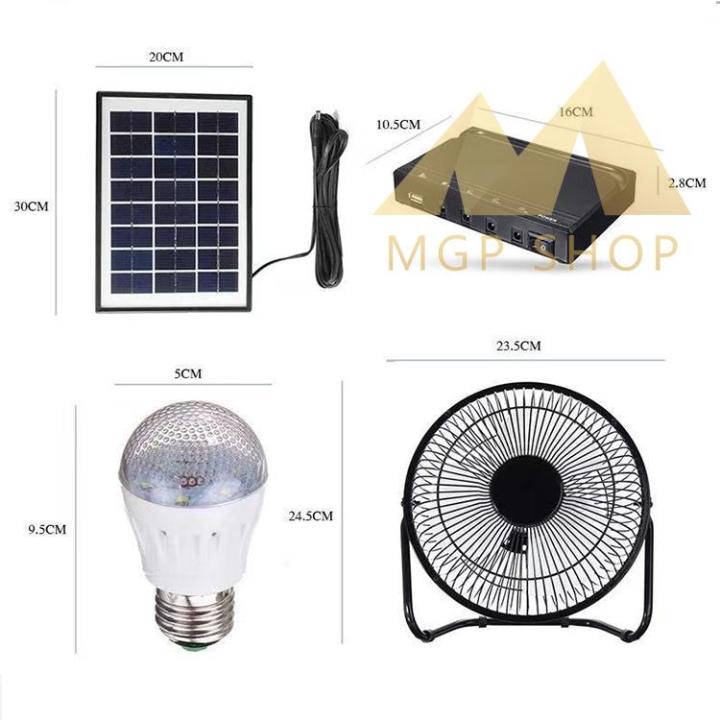 ระบบพัดลมพลังงานแสงอาทิตย์-พัดลม-8นิ้ว-ไฟ-3ดวง-โซล่าร์เซลล์-พร้อมแผงโซล่าร์เซลล์-ใช้เป็นพาวเวอร์แบงค์ได้-รุ่น-xt-8000a