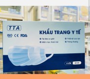 KHẨU TRANG Y TẾ TTA QUAI MỀM BẢN TO KHÔNG ĐAU TAI - HỘP 50 CÁI