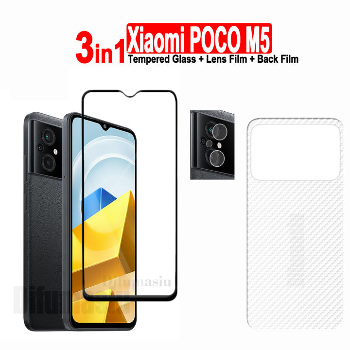 3in1 For Xiaomi Poco M5 Tempered Glass Film And Xiaomi Poco M5s X5 X4 F5 Pro 5g F4 Gt X3 Nfc 8338