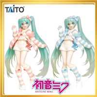 Vocaloid 18Cm Taito Vocaloid เครื่องแต่งกาย Hatsune Miku ตุ๊กตาขยับแขนขาได้อนิเมะของขวัญของเล่นแบบจำลองสวมในห้องพีวีซีตุ๊กตาขยับแขนขาได้ S แบบดั้งเดิม