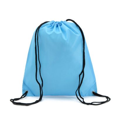 กระเป๋าเป้กันน้ำสำหรับกีฬาสำหรับผู้ชายผู้หญิงนักเรียนกระเป๋าหูรูดมีการพิมพ์แบบกำหนดเองโลโก้