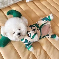 2023 Puppy Green Dinosaur Clothes Summer Thin Dog Vest Four-legged Breathable Pullover Soft Pet Clothes Dog Products Clothing Shoes Accessories Costum