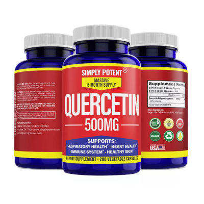 Simply Potent  Quercetin 500 MG -200 Vegetable Capsules