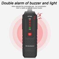 +【； Portable Visible Audible Alarm Security For Home Accurate Handheld Tester Gas Leak Detector Lightweight ABS Propane Butane