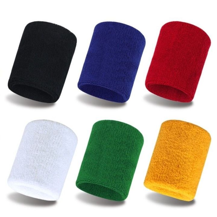 ผ้าเทอร์รี่สำหรับทุกเพศ-ผ้าฝ้ายสายรัดเหงื่อกีฬาข้อมือเทนนิสสายรัดข้อมือโยคะแขนดูดซับเหงื่อที่แขนแถบรัดข้อมือผ้าเช็ดตัวแขน
