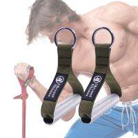 Double O-Rings Metal Non-slip Handles Resistance Band Exercise Heavy Duty for Cable Machine Home Gym Training Fitness Equipment Exercise Bands