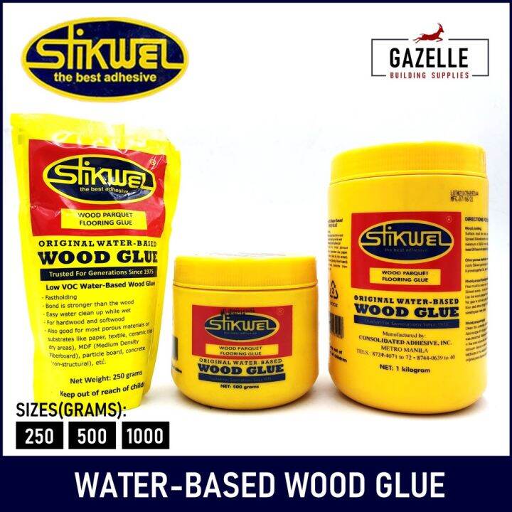 Stikwel Wood Parquet Flooring Glue Water Based Wood Glue 250g / 500g / 1kg Lazada PH