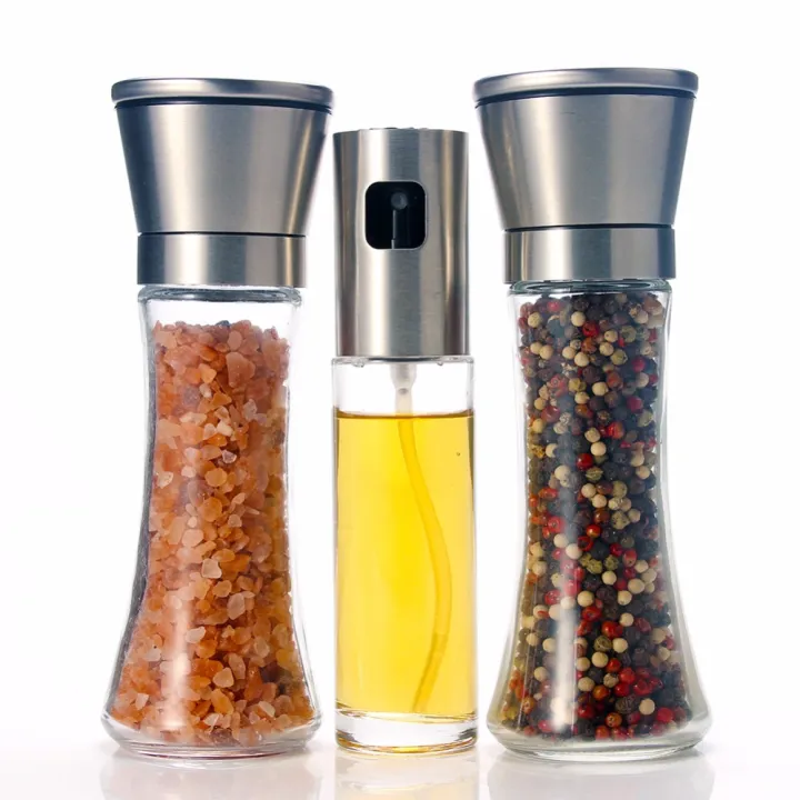 salt-and-pepper-grinder-and-olive-oil-sprayer-set-tall-salt-and-pepper-shakers-with-adjustable-coarseness