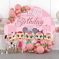 Crying Baby Happy Birthday Decorations Customizable Name Birthday Baby Shower Magic Tear Party Supplies Backdrop