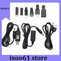 ixoo61 store USB to DC 5V 9V 12V USB type a male female Mini 5pin Type C Power Boost Line 5.5x2.1mm Step UP Module Converter Adapter Cable