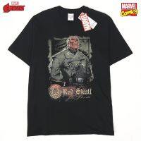 ลิขสิทธิ์แท้จาก Marvel เสื้อยืด Red Skull Johann Schmidt แขนสั้นผู้ชาย สีดำ Official licences mvx-168