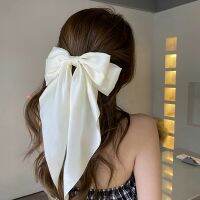 21ซม.Balletcore ริบบิ้นโบว์ผมขนาดใหญ่สาว Hairpin Chiffon Stain กิ๊ฟติดผม Barrettes ผู้หญิงหางม้า Clipper คลิปเกาหลีเครื่องประดับผม