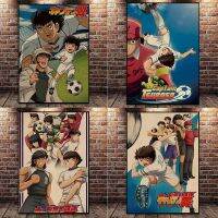 ✜ อะนิเมะ Captain Tsubasa โปสเตอร์ผ้าใบภาพวาดฟุตบอลตัวการ์ตูน Wall Art ภาพพิมพ์ห้องนอน Home Living Decor พิมพ์