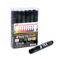 TEX ปากกาไวท์บอร์ด NO.713 สีดำ (12 แท่ง/แพ็ค)