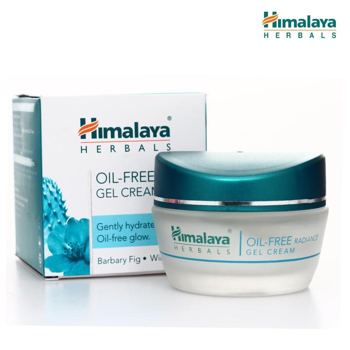 himalaya-oil-free-radiance-gel-cream-50g-ครีมสำหรับคน-เป็นสิว-ผิวมัน-ช่วยให้ผิวหน้ากระจ่างใสอย่างเป็นธรรมชาติ