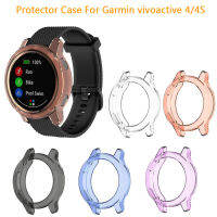 TPU ป้องกันกรณีสำหรับ Garmin Vivoactive 4 4วินาทีหน้าจอเกราะป้องกันสำหรับ Vivoactive4 Vivoactive4S สมาร์ทสายนาฬิกาข้อมือ