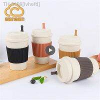 ❁♂ ivhefd Palha Copo de Café Portátil Alta Qualidade Minimalista Conveniente Confortável para Segurar Office Cup Durável Cup