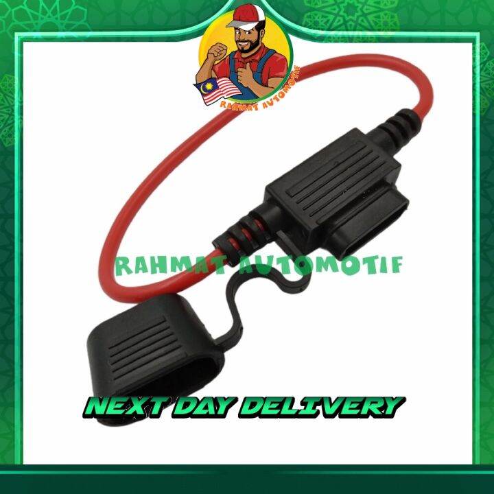 Waterproof Car Inline Plug Fuse Holder Standard ATO ATC 16 AWG Wire