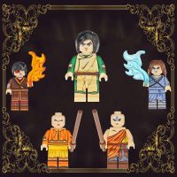 The Last Airbender อวาตาร์ภาพยนตร์ทีวีอิฐรูปปั้นขนาดเล็กของขวัญวันเกิดของเล่นเพื่อพัฒนาการสำหรับเด็กภาพยนตร์ DIY บล็อกตัวต่อ