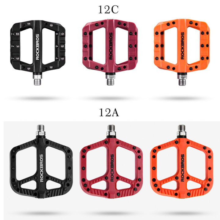 rockbros-nylon-bearings-bike-flat-pedals-ultralight-road-bmx-mountain-bicycle-pedal-multi-colors-cycling-accessories-bike-parts
