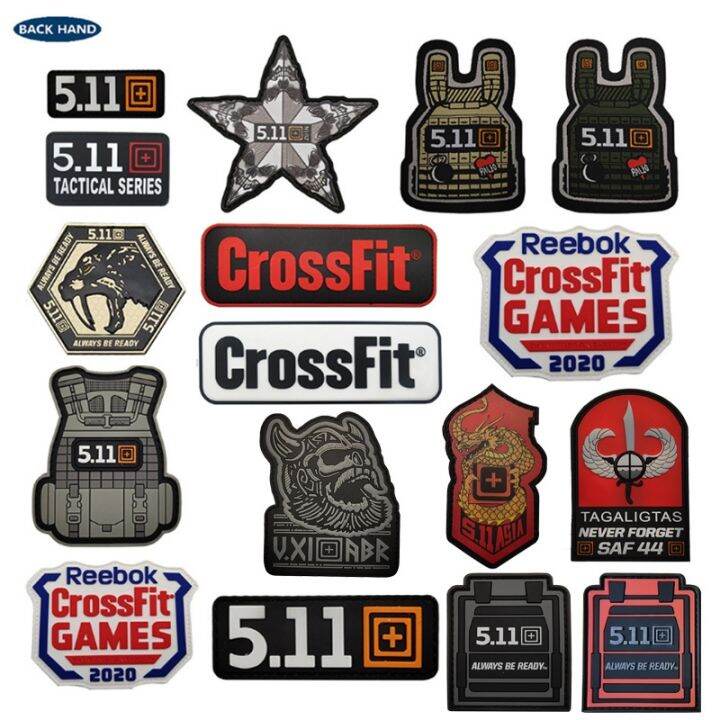 ∏ 3D PVC/Rubber CrossFit Tactical Vest Patches SKULL badges Airsoft