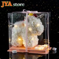 [ร้าน JYA] กุหลาบของขวัญวันวาเลนไทน์กับแถบไฟ Led แสงดอกไม้ PE อุปกรณ์ตกแต่งคริสต์มาสในบ้านของขวัญสำหรับแฟนสาว