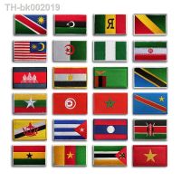 ✹◇▪ world europe africa countries flags Patch Badges Hook Loop Morocco South Africa Venezuela Rwanda Armband 3D Stick on Backpack