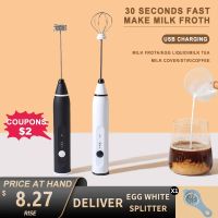 ℗๑♂ 3 Modes Portable Electric Milk Frother With USB Charger Foam Maker Whisk Handheld Foamer Drink Mixer Coffee Frothing Wand