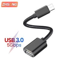 [ร้อน A] ZHSONG USB C เพื่อ USB 3.0อะแดปเตอร์ OTG USB ประเภท-C USB ตัวผู้ USB แปลงสำหรับ Macbook หญิง Samsung S21 Xiaomi 9 Pro