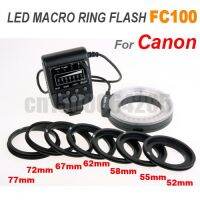 Fc-100แสงแฟลชแหวนมาโคร Led สำหรับ650d 5d Mark Iii 600d 7d 60d D7000 D3100 D3200 D5000 D5100