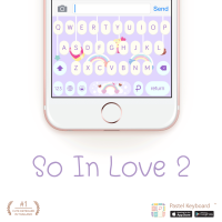 So in love 2 Keyboard Theme⎮(E-Voucher) for Pastel Keyboard App