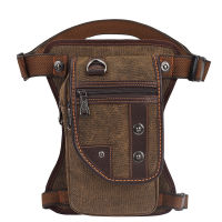 Mens Canvas Drop Leg Bag Waist Thigh Fanny Pack Belt Travel Messenger Shoulder Bag Male Multi-purpose Motorcycle Bags