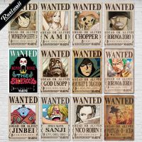 2023 One Piece Metal Posters Anime Tin Signs for Man Cave Living Room Bedroom Wall Decor