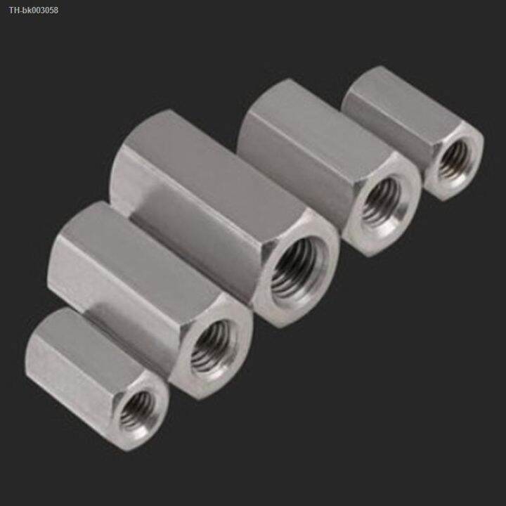 1-10pcs-m2-m2-5-m3-m4-m5-m6-m8-m10-m12-304-stainless-steel-standoff-rod-long-coupling-nut-hex-high-strength-hex-nutsert