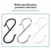 Hanging Heavy Duty S Hooks With Safety Buckle Design Metal S Shaped Hanger Hook For Kitchen Home Bathroom Storage