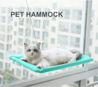 Detachable 20kg Wall Mounted Cat Hammock Breathable Mesh Bed Window Perch Set With Silicone Sucker Space Saving Sunbath