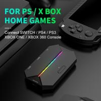 For Switch Mouse Converter Wired Mobile Controller Native Support Multi Color Transformation Mouse Converter Flash Of Light