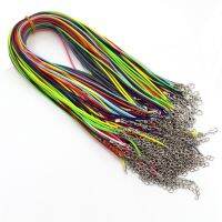 Handmade Leather Adjustable Braided Rope Necklaces amp; Pendant Charms Findings Lobster Clasp String Cord 20pcs