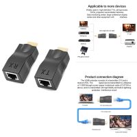 RJ45 4K -Compatible Extender Extension Up to 30M over CAT5E Cat6 Network Ethernet LAN for HDTV HDPC DVD PS3